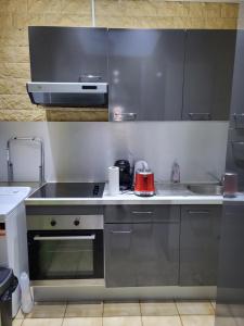 Kuchyňa alebo kuchynka v ubytovaní STUDIO DONDAINES