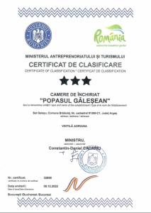 uma carta de autorização para um certificado de equivalência de um diploma falso em Popasul Găleșean em Galeşu