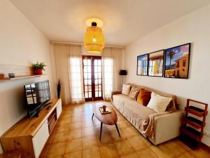 Et opholdsområde på Cozy Montanita Apartment