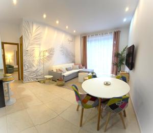 Posezení v ubytování BEACH VALENCIA LUXURY B40-7 Apartament on Beach