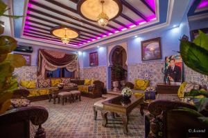 Χώρος καθιστικού στο Maison d'hôtes Afassi