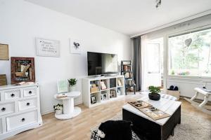 Μια τηλεόραση ή/και κέντρο ψυχαγωγίας στο Casa Merikotilo merellisessä Meriraumassa.