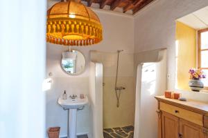 A kitchen or kitchenette at Casa Angelina Lindian House with large garden