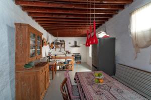 A kitchen or kitchenette at Casa Angelina Lindian House with large garden