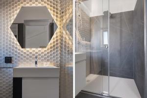 Ένα μπάνιο στο Archimedes luxury apartment with terrace +28 φωτογραφίες