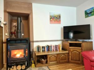 TV a/nebo společenská místnost v ubytování Apartment Melanie
