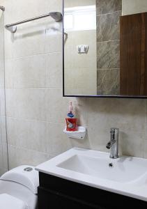 ห้องน้ำของ Finca Hotel Villa Gladys en Mesitas del Colegio