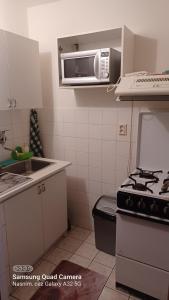 A kitchen or kitchenette at Apartmán 81