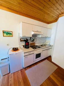 Kuchyň nebo kuchyňský kout v ubytování Haus Stabentheiner