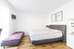 Postel nebo postele na pokoji v ubytování Apartment Landzeit