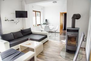 Posezení v ubytování unteres Apartment 110qm