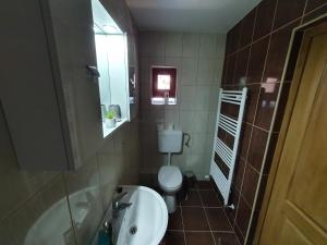 Kúpeľňa v ubytovaní Réteskert vendégház és apartman