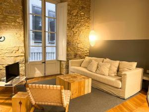 Posezení v ubytování Bell Lloc Girona High end design apartment
