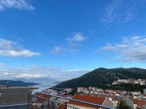 a view of a city and a body of water at Apartmani Babić in Neum