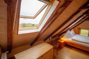 Postel nebo postele na pokoji v ubytování Ferienhaus Utkiek