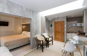 Nhà bếp/bếp nhỏ tại Ushuaia Drake Departamentos