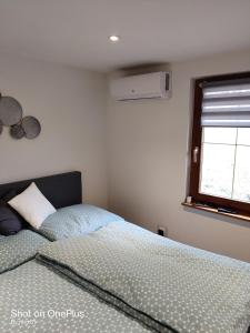 Postel nebo postele na pokoji v ubytování Ferienwohnung Grete, an der Weinstraße
