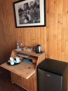 O bucătărie sau chicinetă la Iowa Ranch - Agroturystyka Antoniew