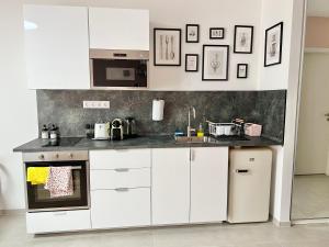 Virtuvė arba virtuvėlė apgyvendinimo įstaigoje MM D Home Apartment