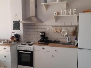 Kuchyň nebo kuchyňský kout v ubytování Delphic Moments I Cozy apt 1BR 2BA 2 double beds