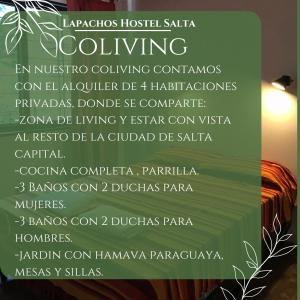 una señal para aikiikiikiikiikiikiikiikiikiikiikiikiikiikiiki coci en Lapacho Hostel Salta Coliving en Salta