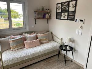 Posezení v ubytování Philia Apartment