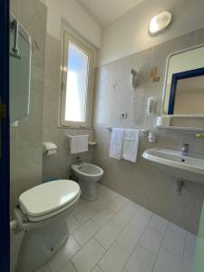Koupelna v ubytování Albergo Désirée