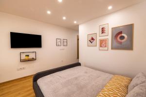 Μια τηλεόραση ή/και κέντρο ψυχαγωγίας στο Luxury Studio Living High-End Amenities and Great Location by Flat Mаnager +21 φωτογραφίες