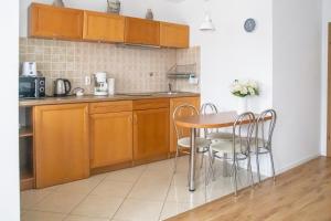 Kuchyňa alebo kuchynka v ubytovaní AL-DOM apartamenty Blue Olymp 203