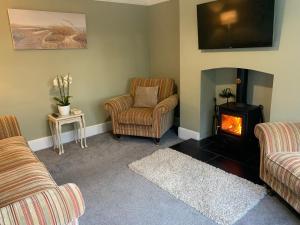 Posezení v ubytování Church Farm, Legbourne Louth