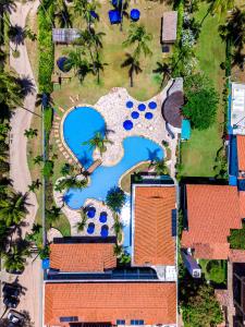an overhead view of a pool at a resort at Baía Branca Beach Resort in Tamandaré