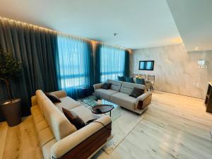 Χώρος καθιστικού στο Carmel Holiday Apartments