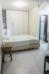 Giường trong phòng chung tại Casa de Praia em Morro de São Paulo (Gamboa)