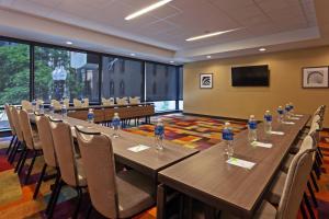a large conference room with a long table and chairs at Fairfield Inn and Suites Chicago Downtown-River North in Chicago
