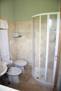 Koupelna v ubytování Hotel Poggio Bertino