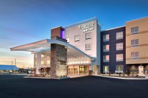 a rendering of a hotel with a parking lot at Fairfield Inn & Suites by Marriott Fort Smith in Fort Smith