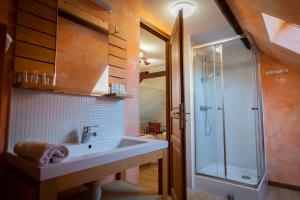 Koupelna v ubytování Chambres Du Marais + 37 fotografií