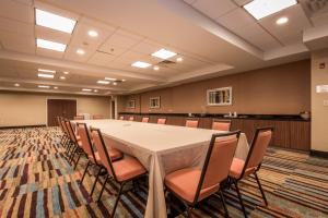 a conference room with a long table and chairs at Fairfield Inn & Suites by Marriott Atmore in Atmore