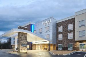 a rendering of the front of the brittilus hospital building at Fairfield Inn & Suites by Marriott Raleigh Wake Forest in Wake Forest