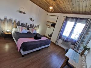 Postel nebo postele na pokoji v ubytování Côté Volcan
