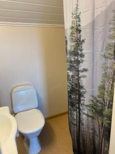 Koupelna v ubytování Naturnära hus utanför Reftele närhet till Isaberg och High Chaparral + 19 fotografií