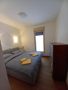 Kama o mga kama sa kuwarto sa Apartman 17 Divcibare