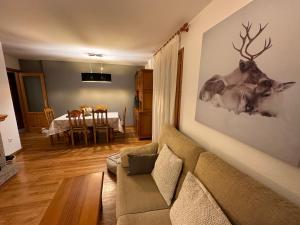 Posezení v ubytování Apartamento El Tilo de Benás