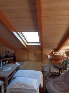 A bed or beds in a room at AB Preveza Apartments -15 Meters Over the Sea