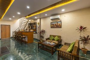 Posezení v ubytování Zostel Homes Pushkar