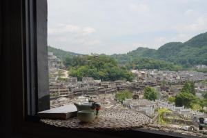 山景或在旅馆看到的山景