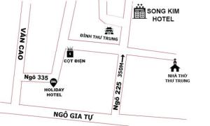 a map of the location of the proposed motel at Song Kim Hotel in Hai Phong +27 photos