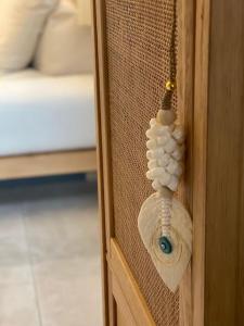 a door with a door knob on a door with a room at Almyra in Propoúlion