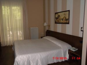 Postel nebo postele na pokoji v ubytování Albergo Ponte Vecchio