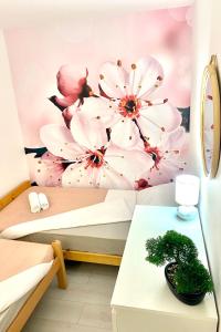 Postel nebo postele na pokoji v ubytování Apartment Beshtie